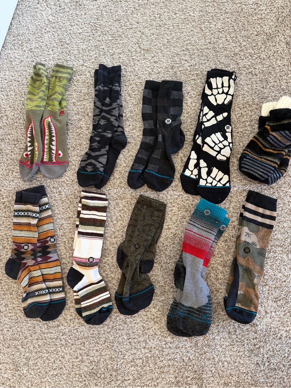 Men's Stance Socks - 10 pairs